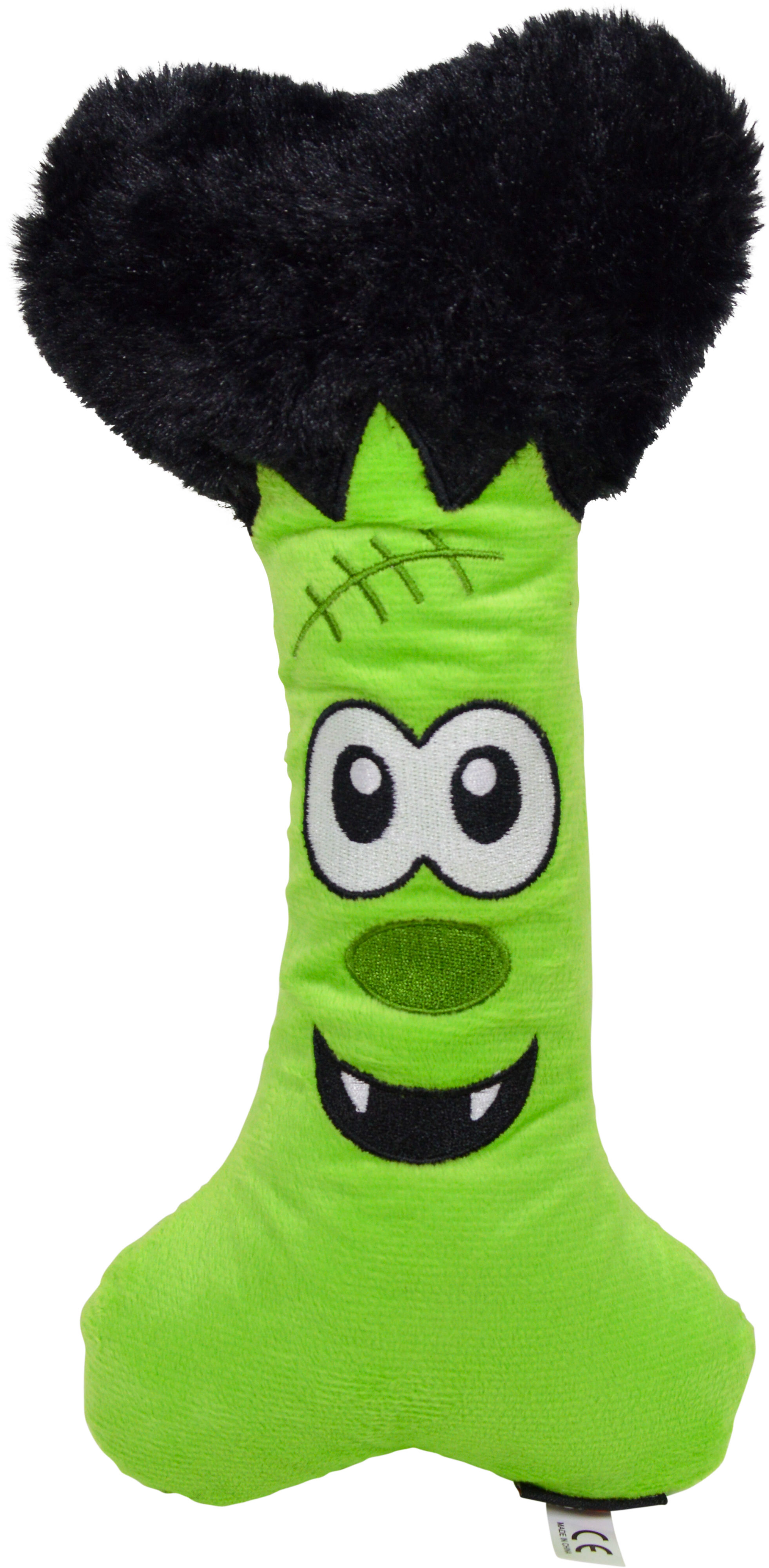 Jack & Vanilla Hondenspeelgoed Bot Monster 28x14x6 cm Groen met Pieper