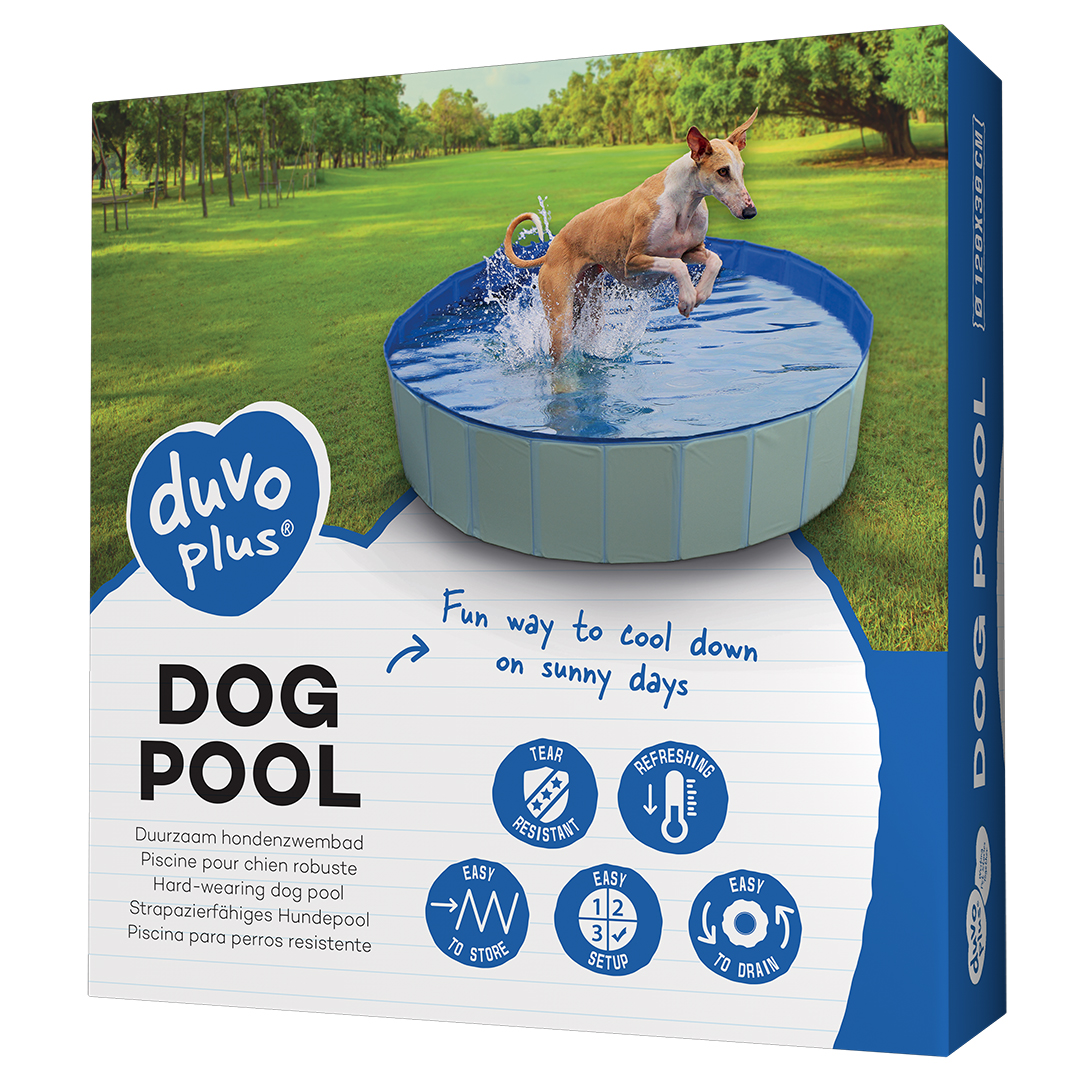 Duvoplus Hondenzwembad Diam.120 x30cm Stevig PVC met Wateraftapventiel