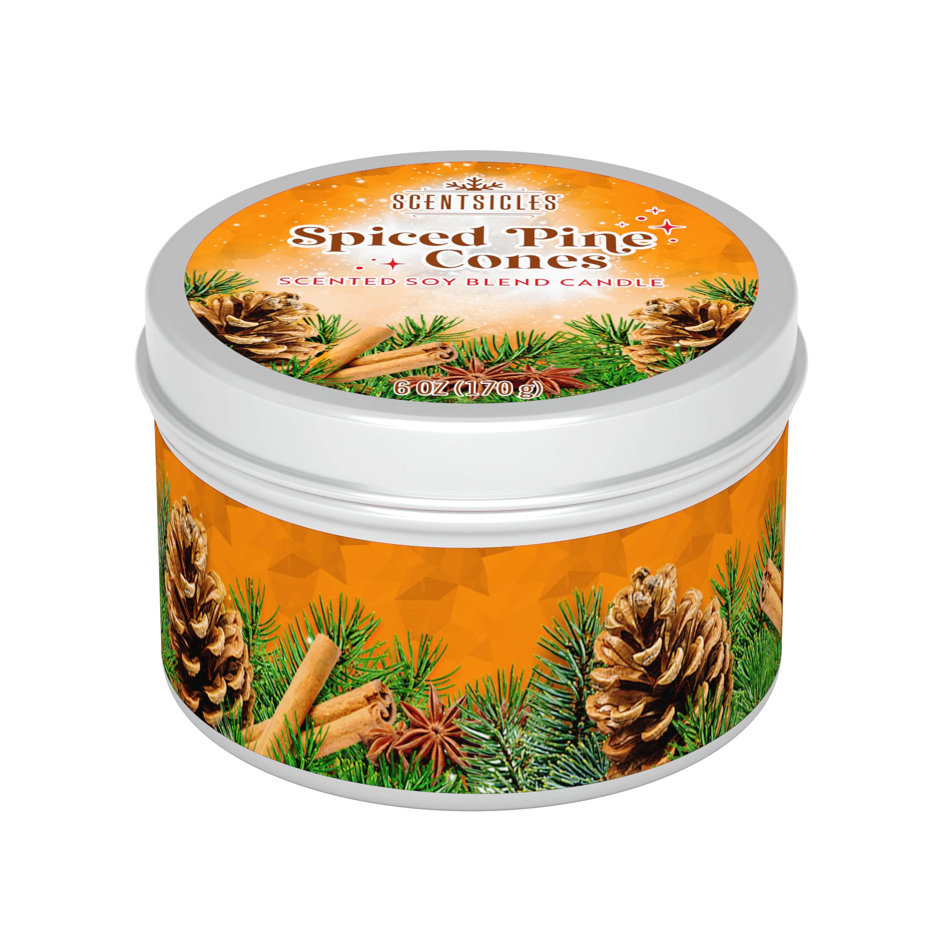 Scentsicles Geurkaars Spiced Pine Cones 170g