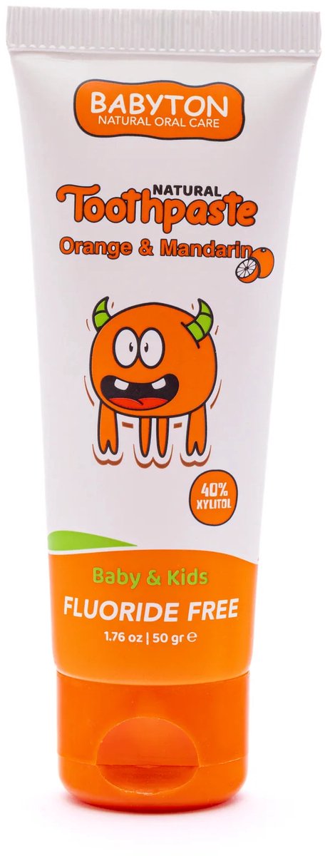 Babyton Tandpasta Natural Sinaasappel en Mandarijn 50 g