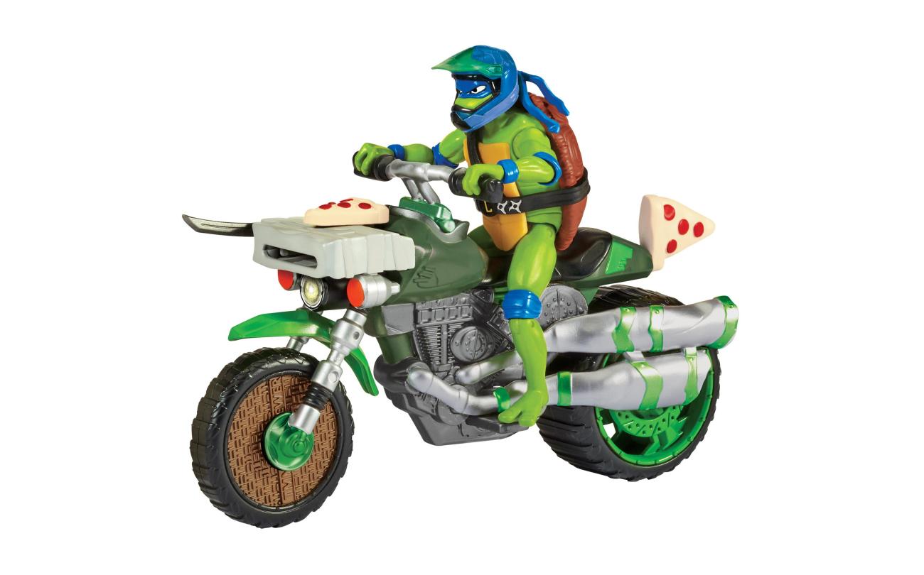 Teenage Mutant Ninja Turtles Movie Ninja Kick Cycle met Leonardo, Moto