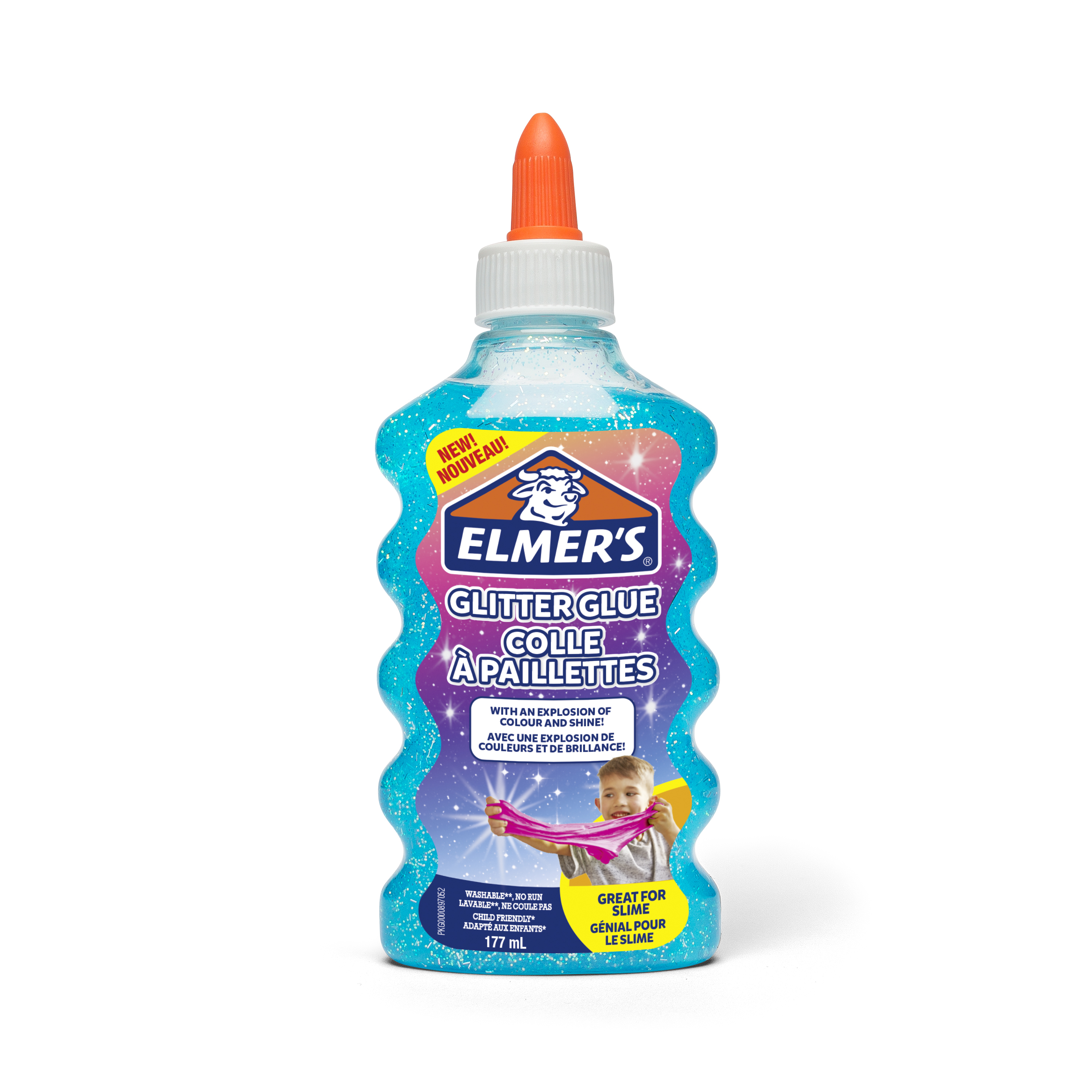 Elmer's Glitterlijm 177 ml Blauw