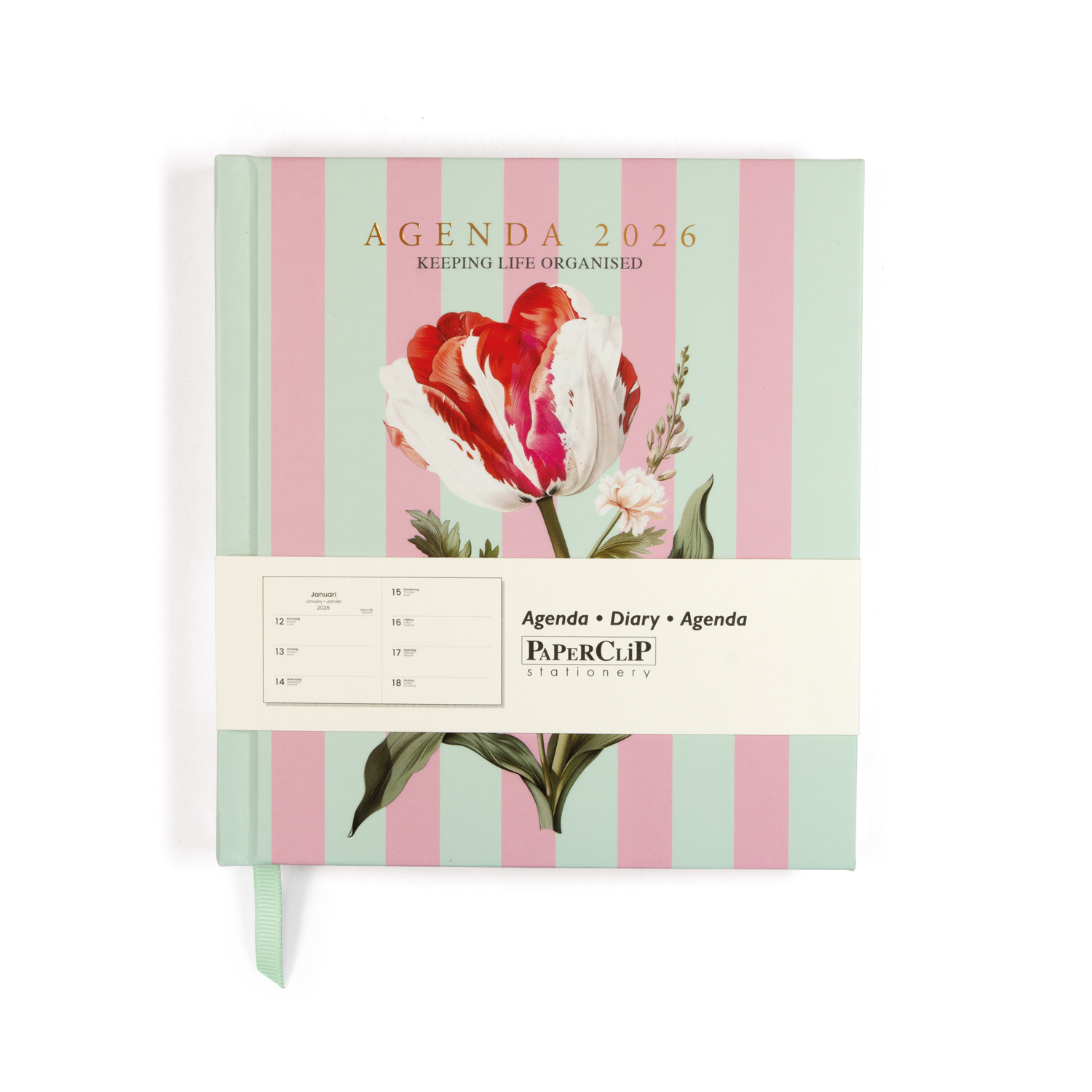 Paperclip Agenda 2026 Botanica Square 1week/pag 14.5x16 cm