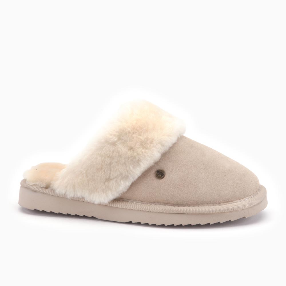Warmbat Pantoffel Dames Flurry suede Blush - Maat 38