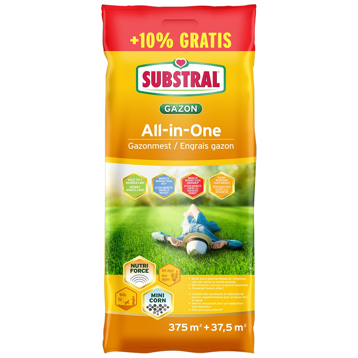 Substral Gazonmest All-In-One 20.625 kg 412 m2 - Indirect tegen Onkruid en Mos