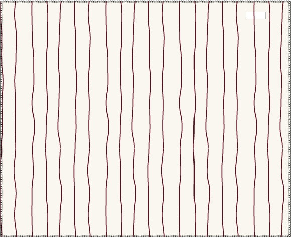 Koeka Parkligger Whisper Waves Burgundy 95x75 cm