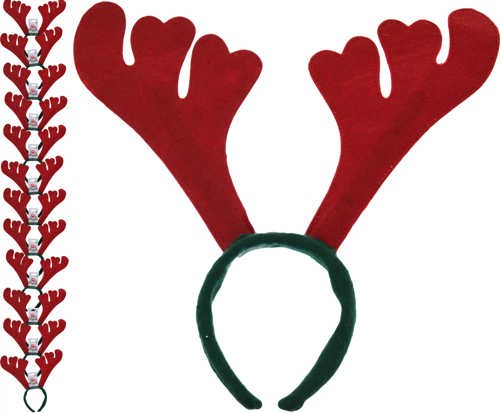 Diadeem met Rood Rendiergewei 30cm