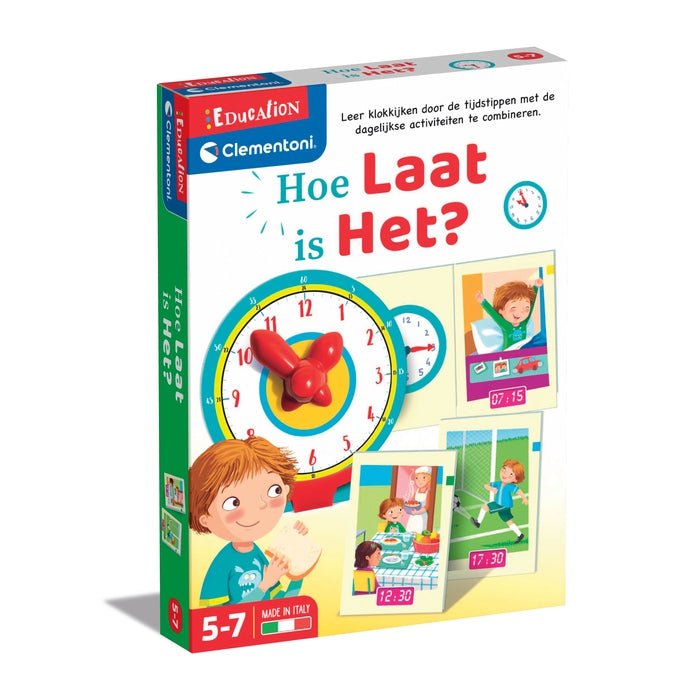 Clementoni Education - Hoe laat is het, leren kloklezen