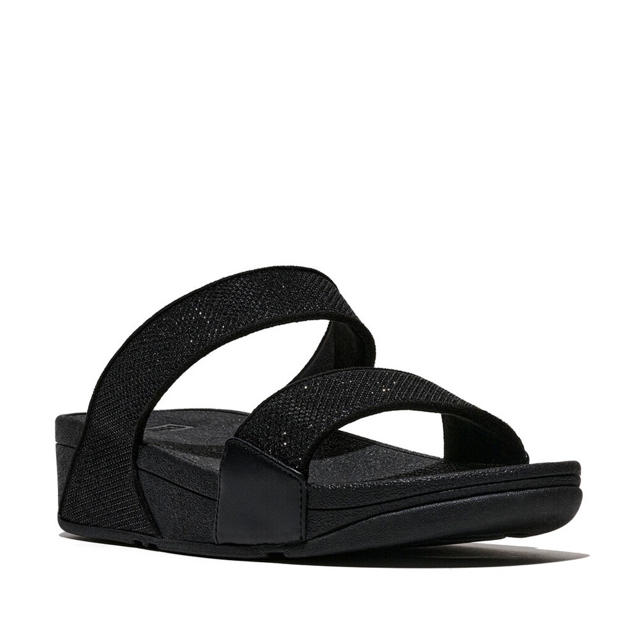 Fitflop Slipper Dames Lulu Shimmerglitz Black - maat 38