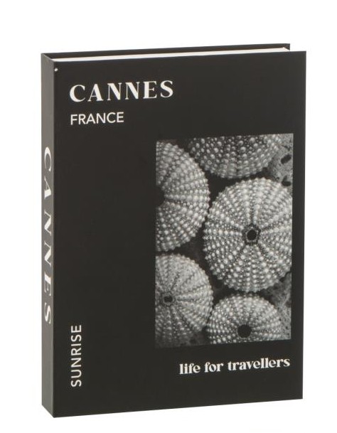 J-Line Opbergdoos Boek Cannes 18x3.7x25 cm