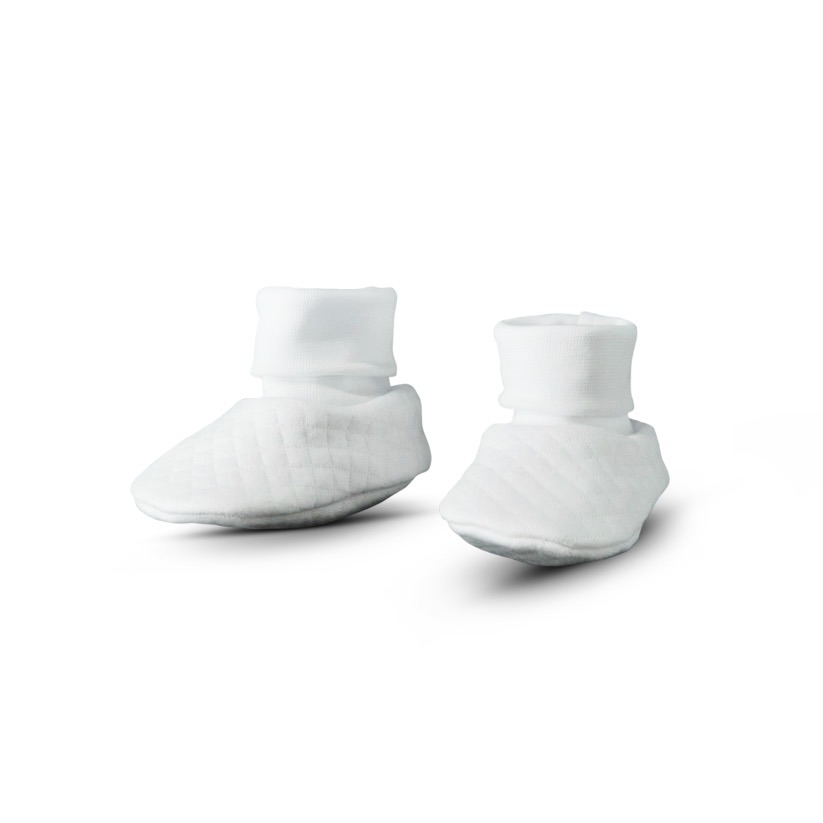 Living Nature Babysokjes Lux Losagne Wit 0-3 maand