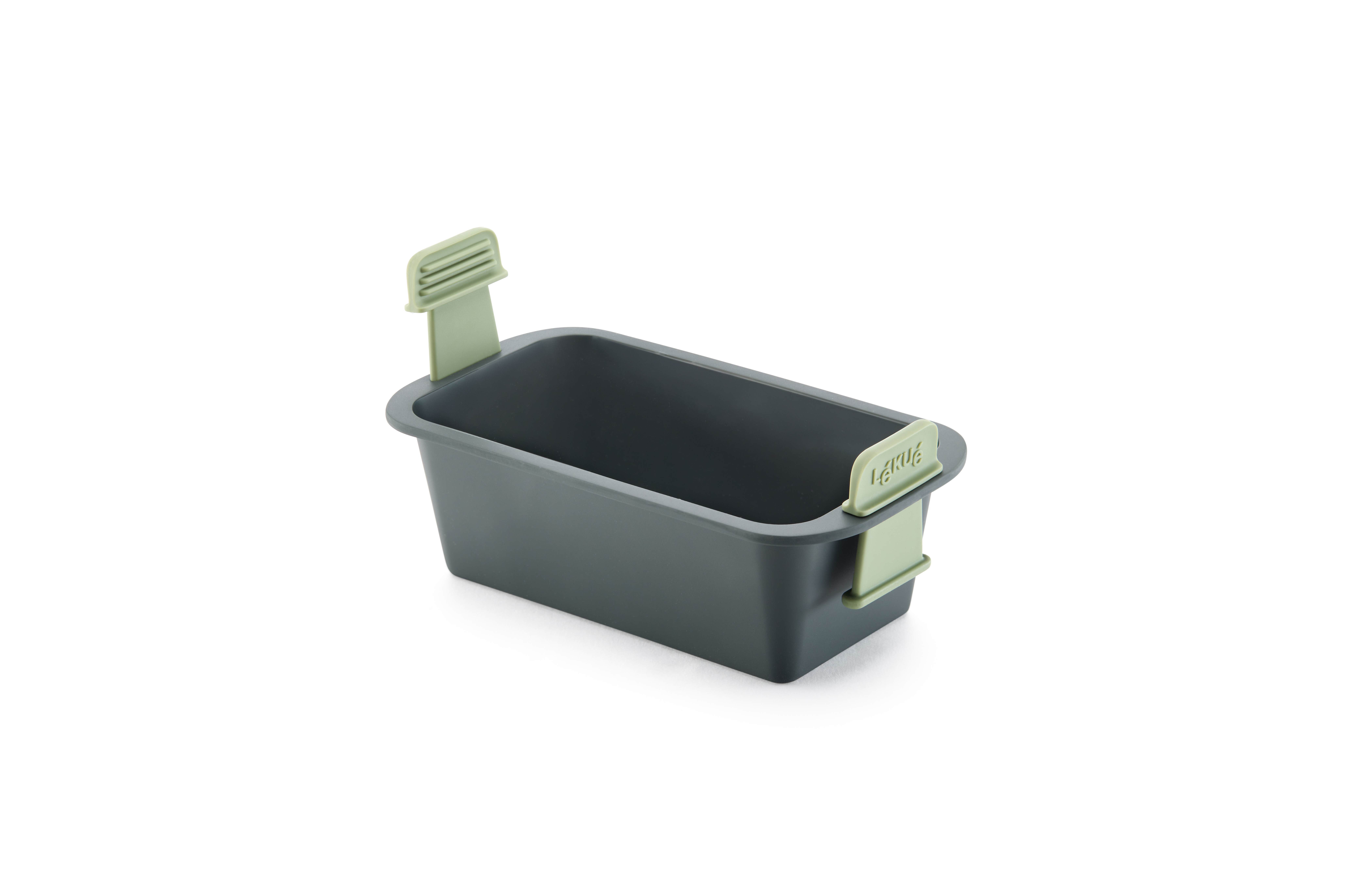 Lékué Airfryer Bakvorm 20x11x8.2 cm - Platinum Silicone - Uitschuifbare Handgrepen