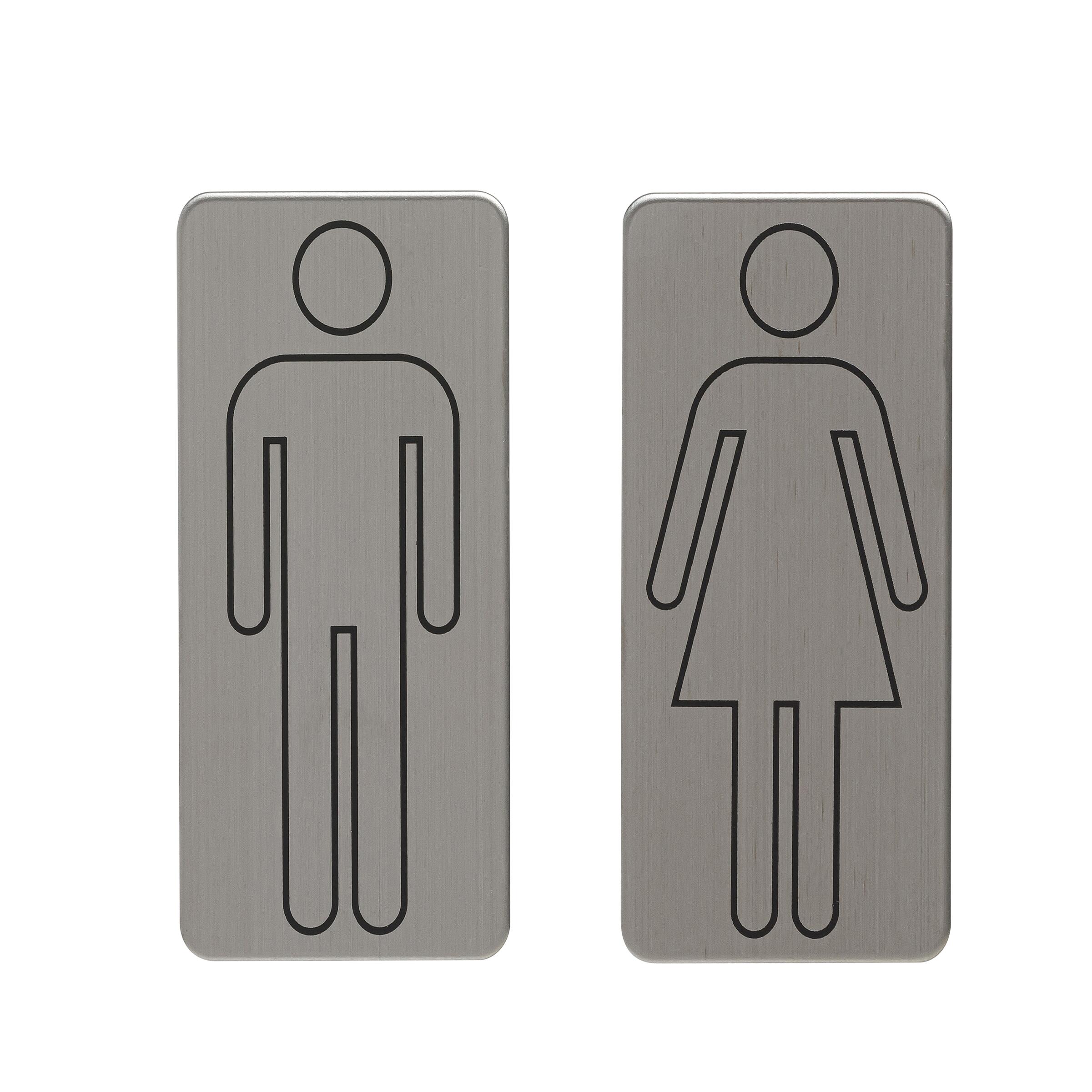 Tiger Deurschilden Woman & Man RVS Geborsteld