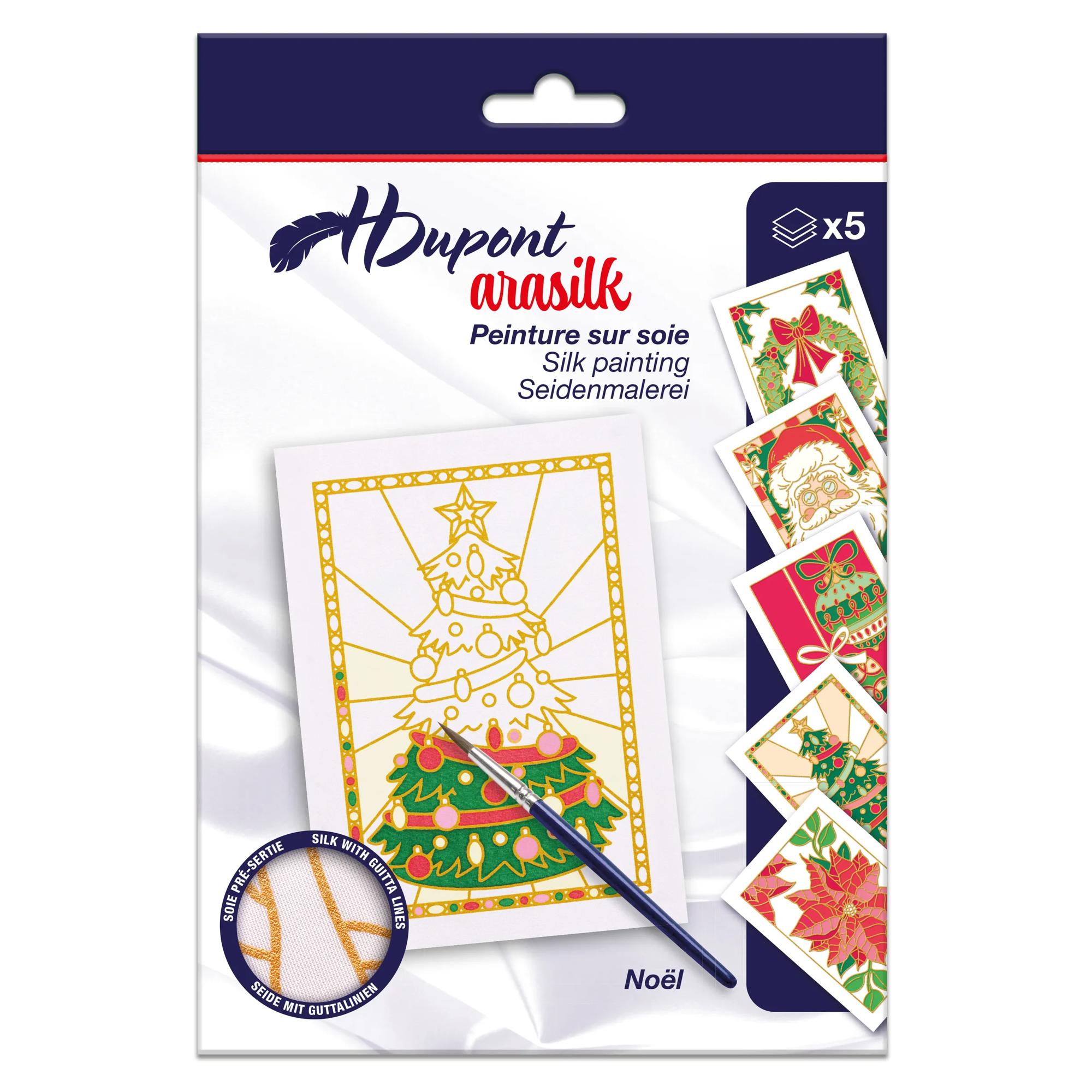 H Dupont Schilderkaarten Kerst 5 stuks