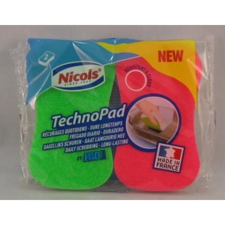 Nicols Schuurspons Techno Pad 2 stuks