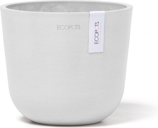 Ecopots Bloempot Oslo Mini 16 cm Puur Wit