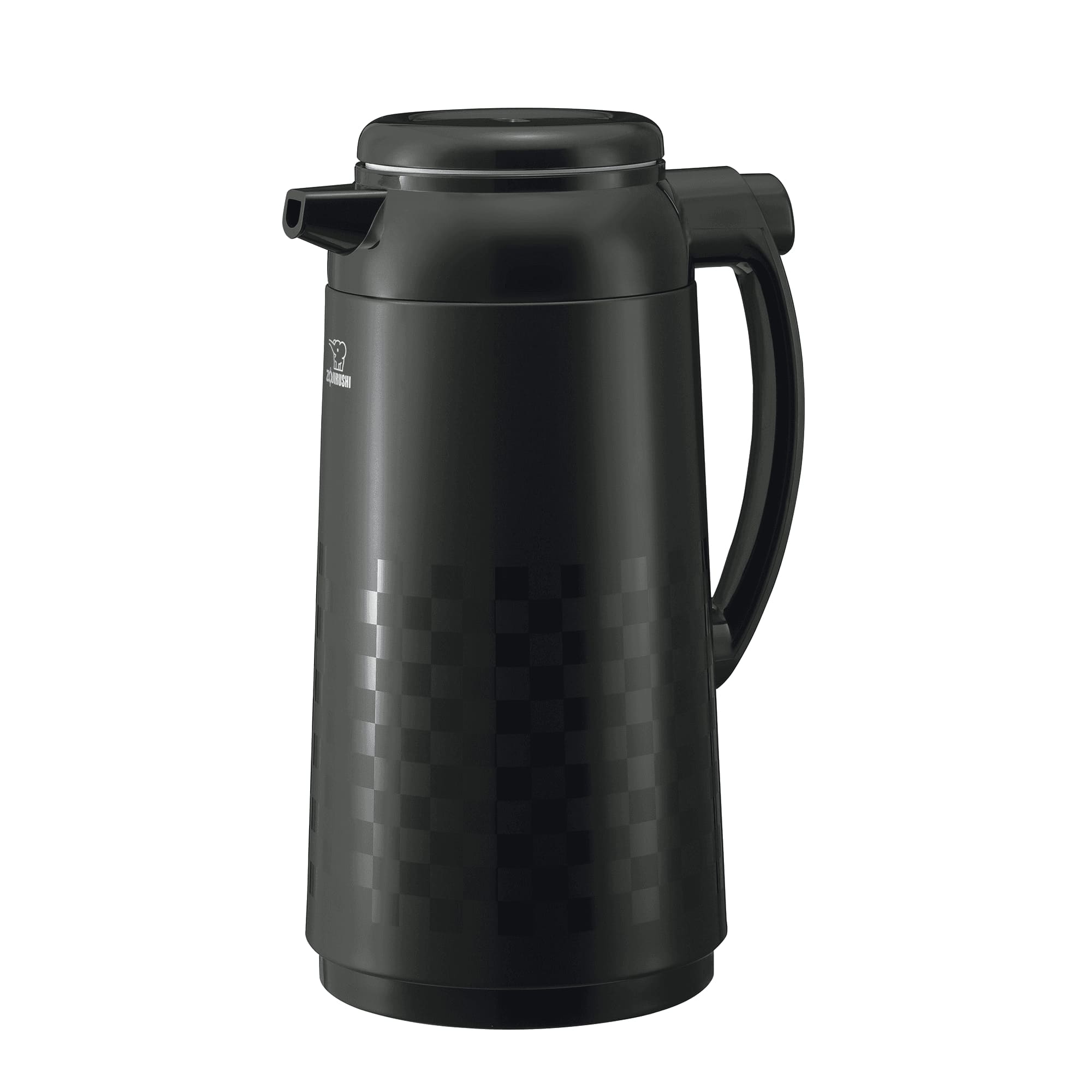 Zojirushi Isoleerkan Ichimatsu Zwart 1l met Glazen Binnenfles - 13.5x27 cm