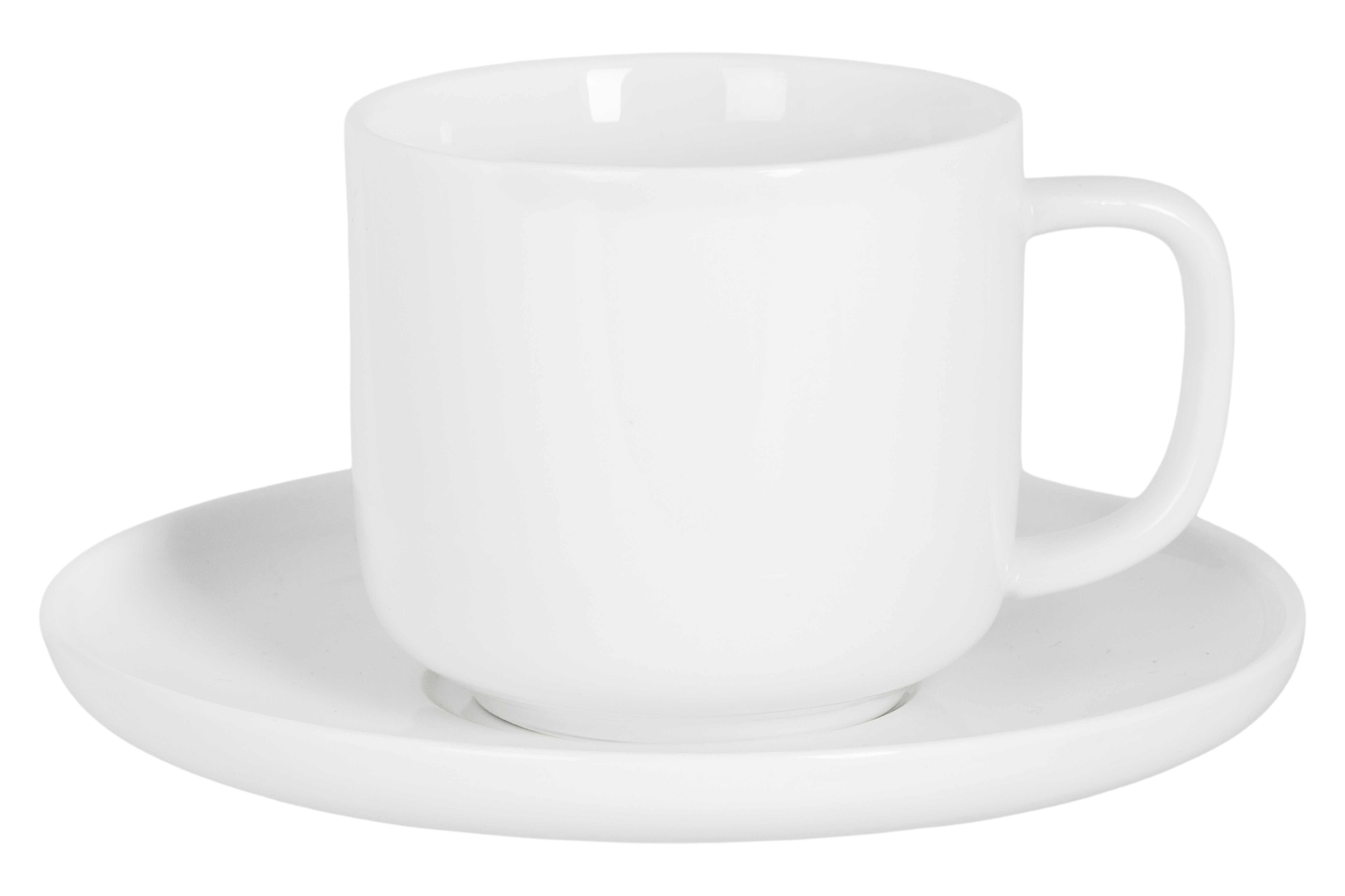 Cosy&Trendy Koffietas Moon White 200ml met Schotel 14.5 cm - Porselein