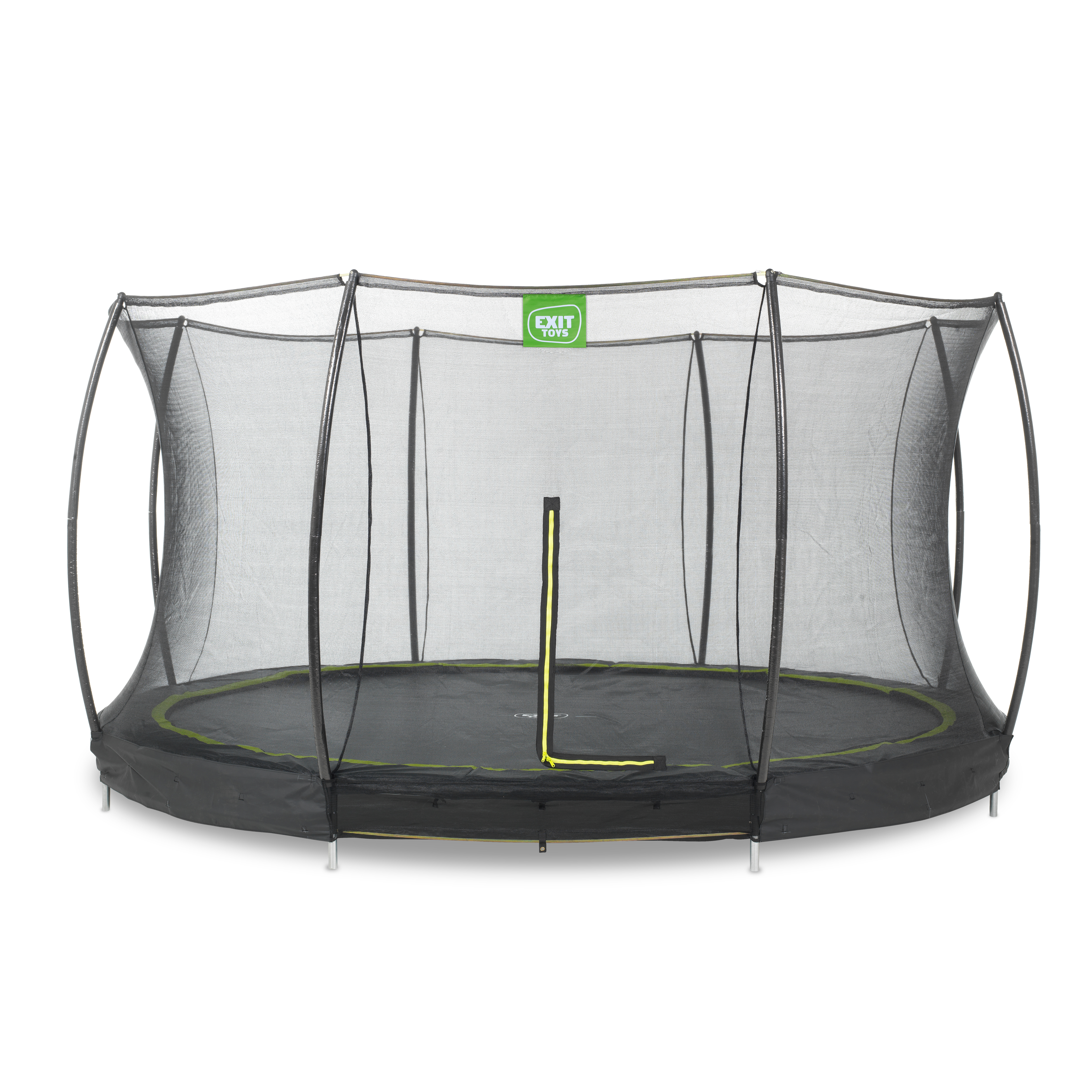 Exit Trampoline Silhouette Ground + Safetynet 366 cm Zwart
