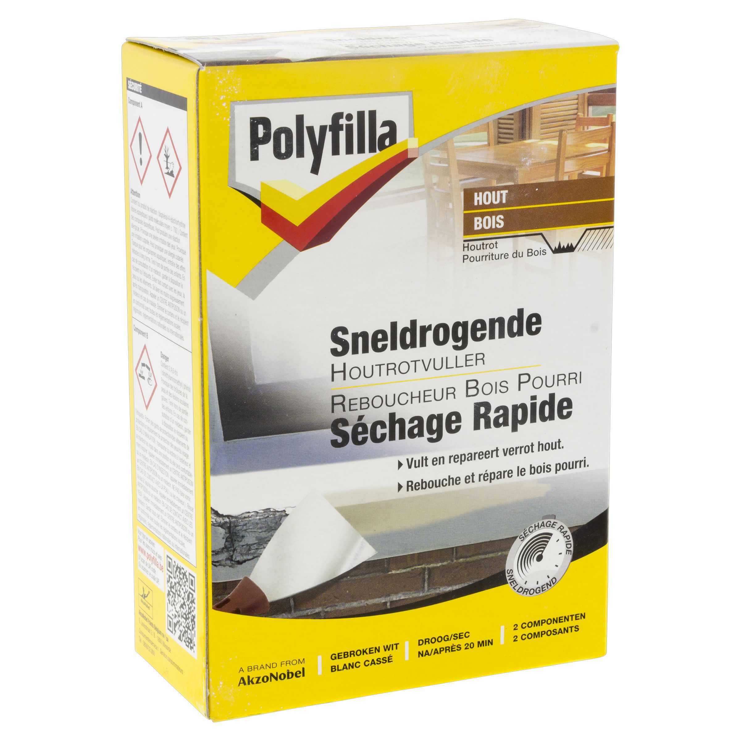 Polyfilla Sneldrogende Houtrotvuller 465 g Gebroken Wit