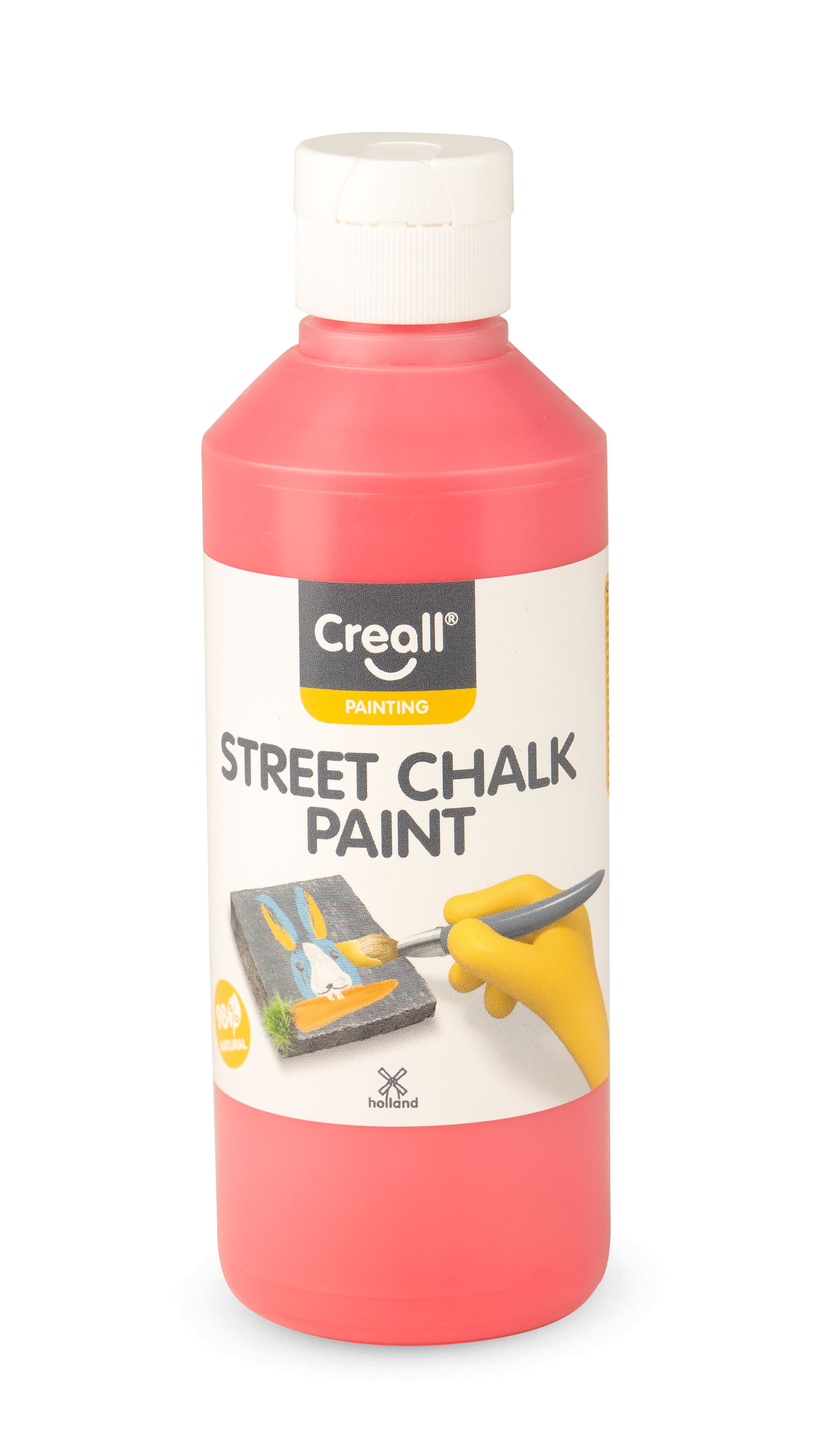 Creall Stoepkrijtverf Matt Rood 250 ml