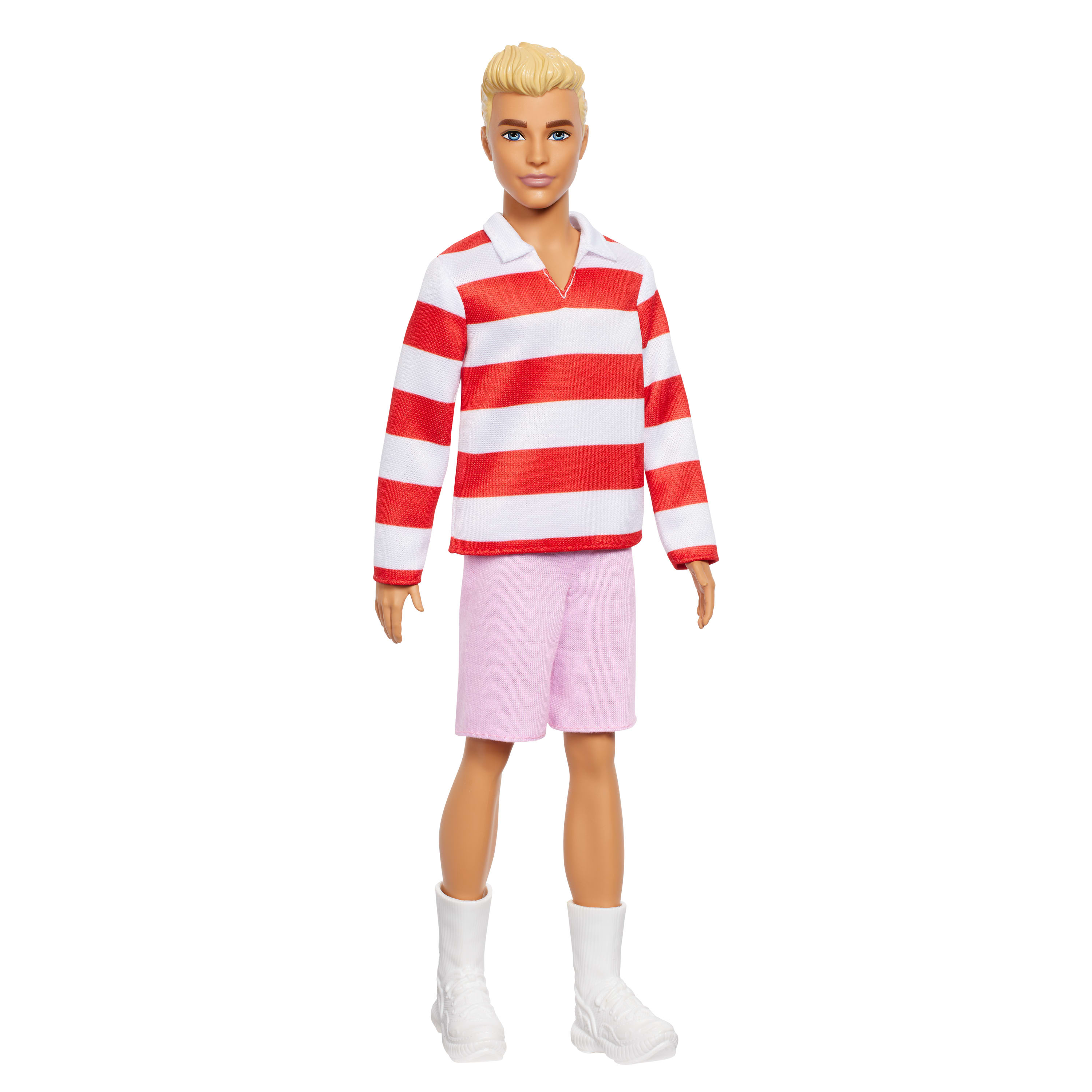 Barbie - Ken Fasionistas Pop Wit met roze steep