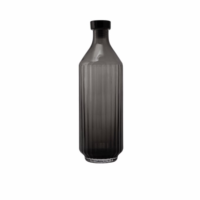 XLBoom Fles/Karaf Mila Dark Grey 750ml - Glas - 8x25.5 cm