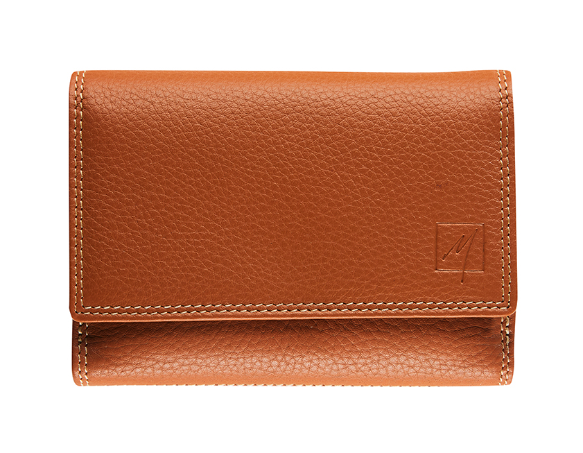 Label M Portemonnee Dakota Cognac 14x10 cm