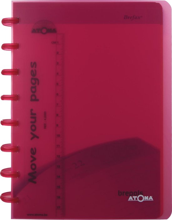Atoma Agenda A5 PP Transparant 2026 1week/2 pagina's - Internationaal