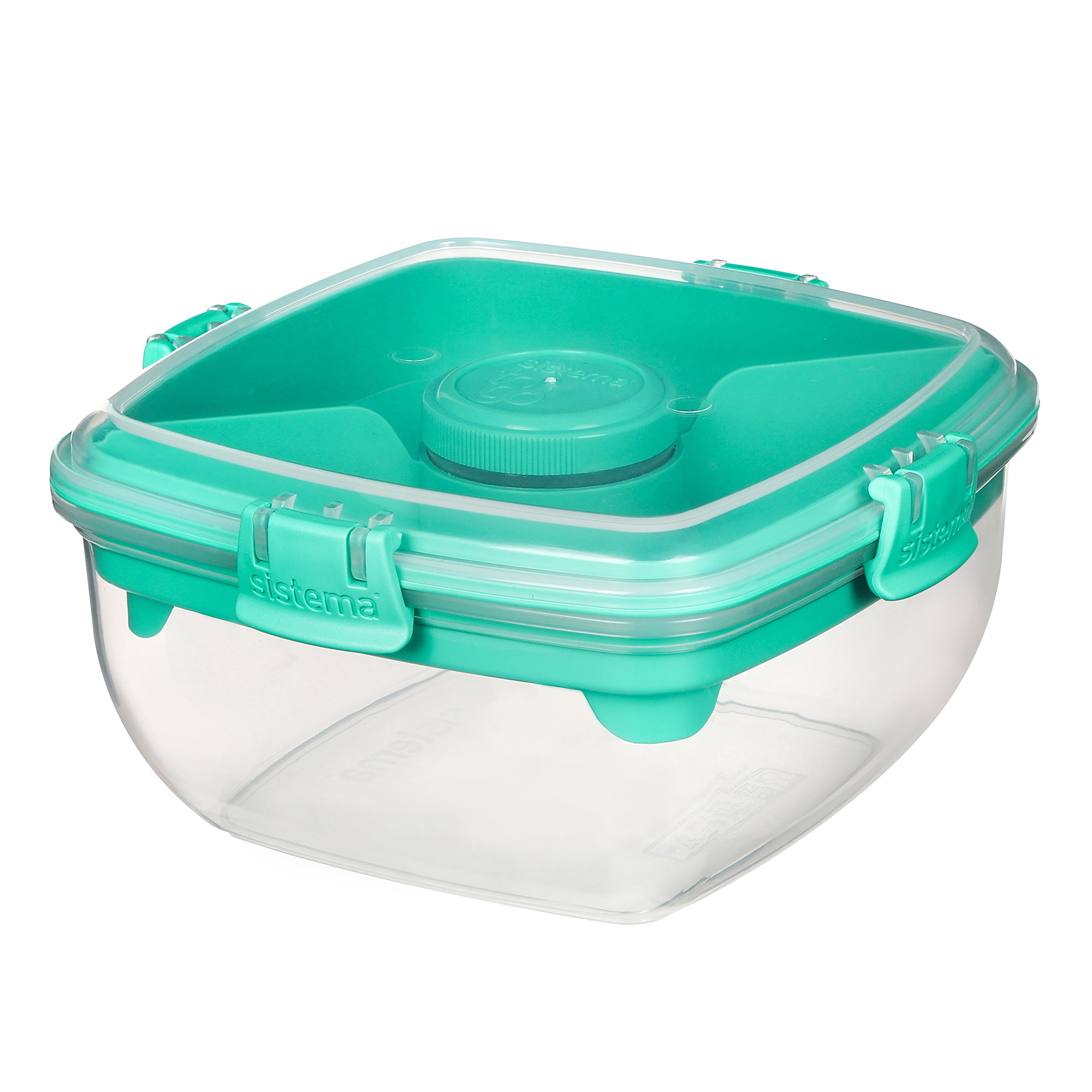 Sistema To Go Lunchbox voor Salades 1.1l met Dressingpotje & Bestek - assorti - prijs per stuk