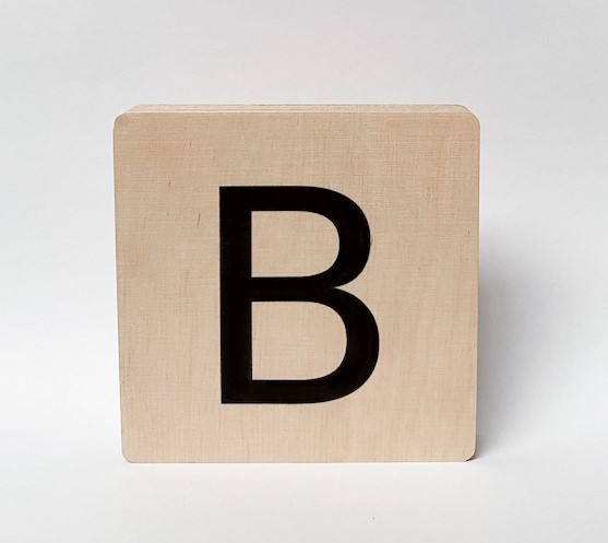 Minimou Letter Hout B 18 Mm