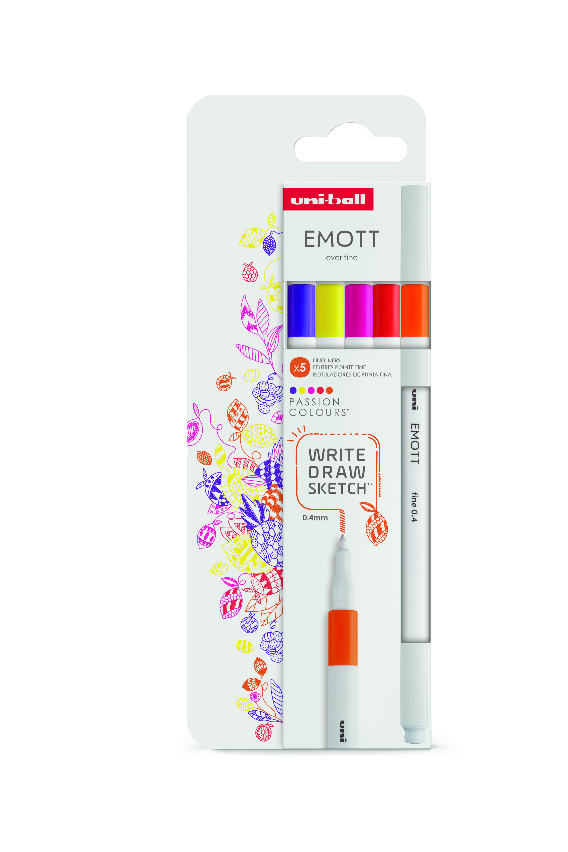 Emott Schrijfstift Set Passion 5 stuks