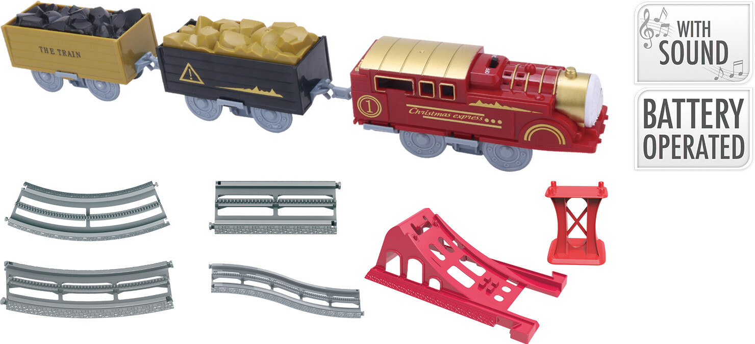 Trein Kerst Set 57-delig - met Licht en Geluid