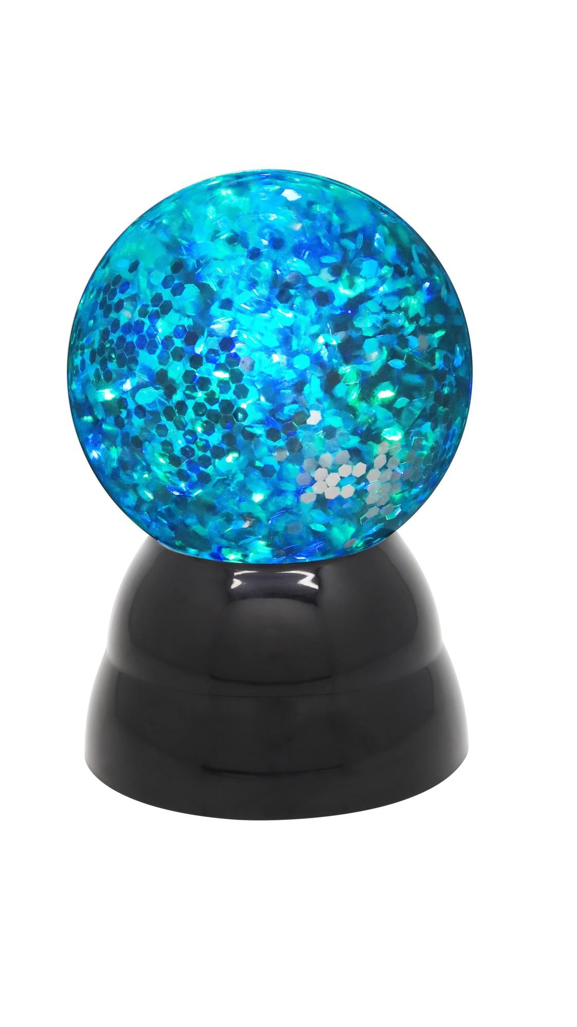 Glitterballamp, bal veranderd van kleur