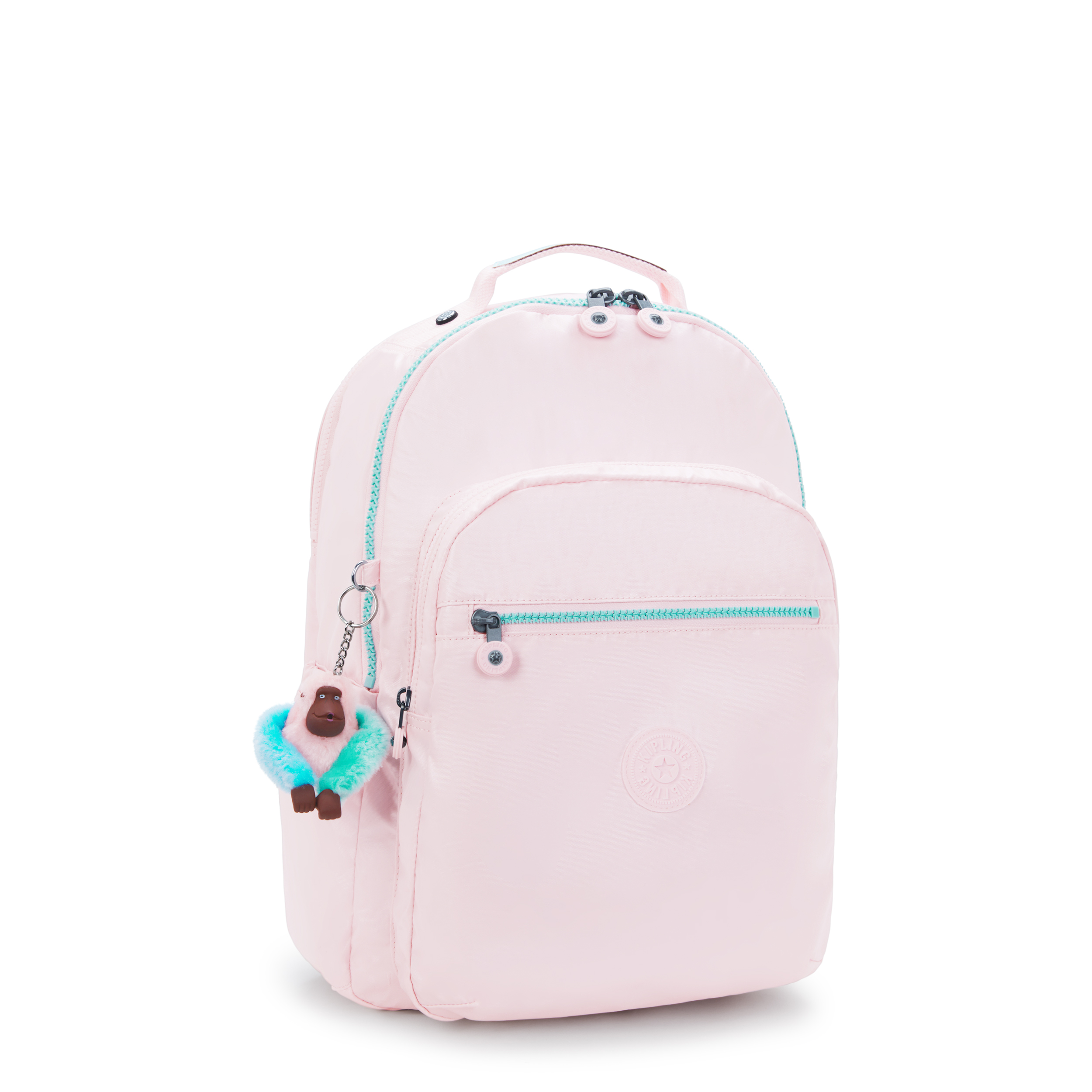 Kipling Rugzak Seoul Lap 27l Sea Pink Met 44x20.5x35cm