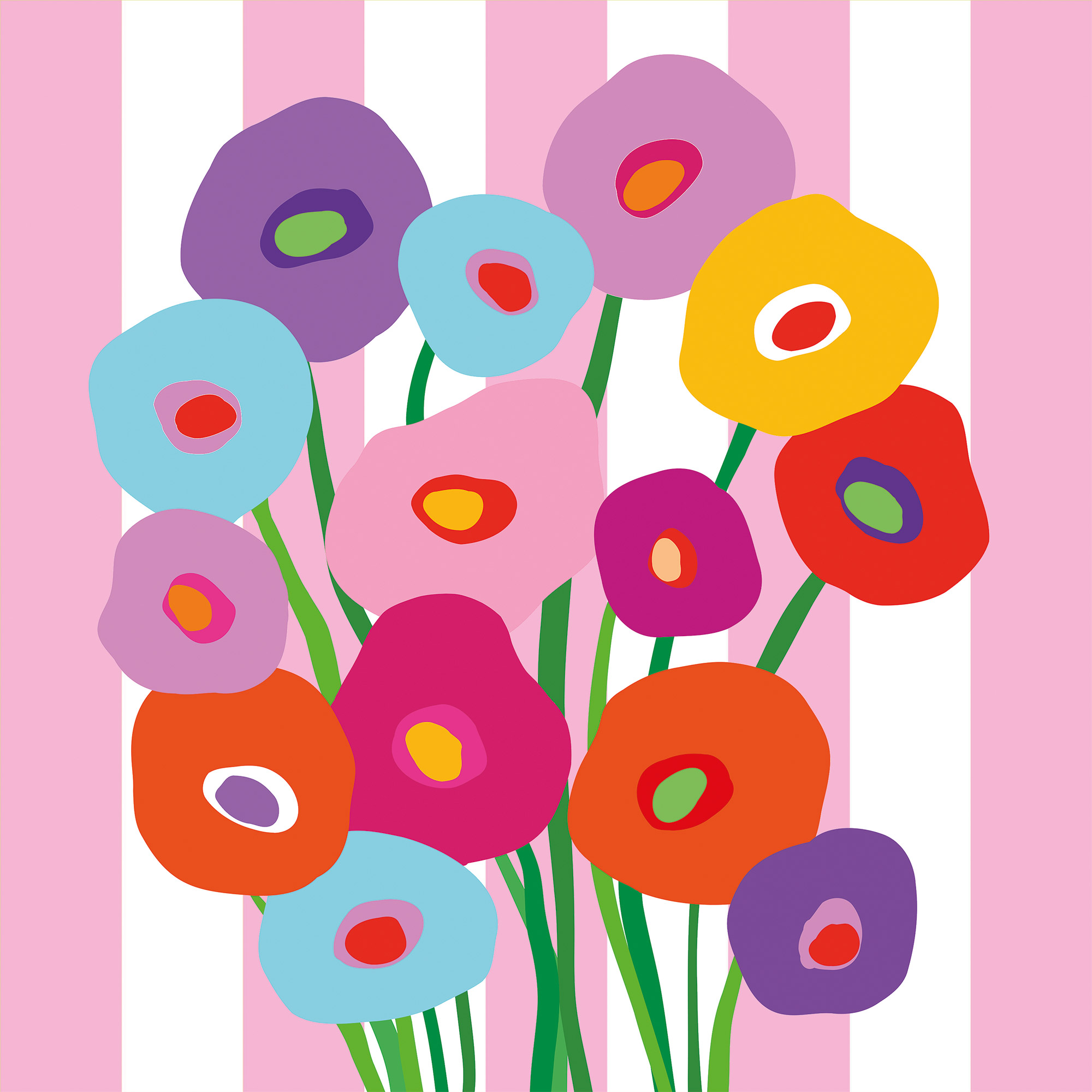 PPD Lunchservetten 33x33 cm Super Bouquet Rosé - 20 stuks