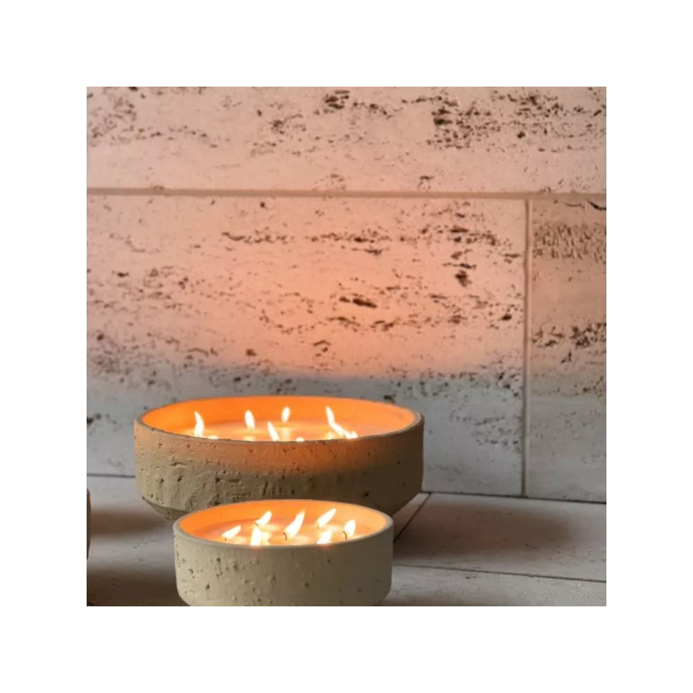 Bellume Buitenkaars Barro Ivory 2230g - 26x11 cm - 90 Branduren - 5 Wieken