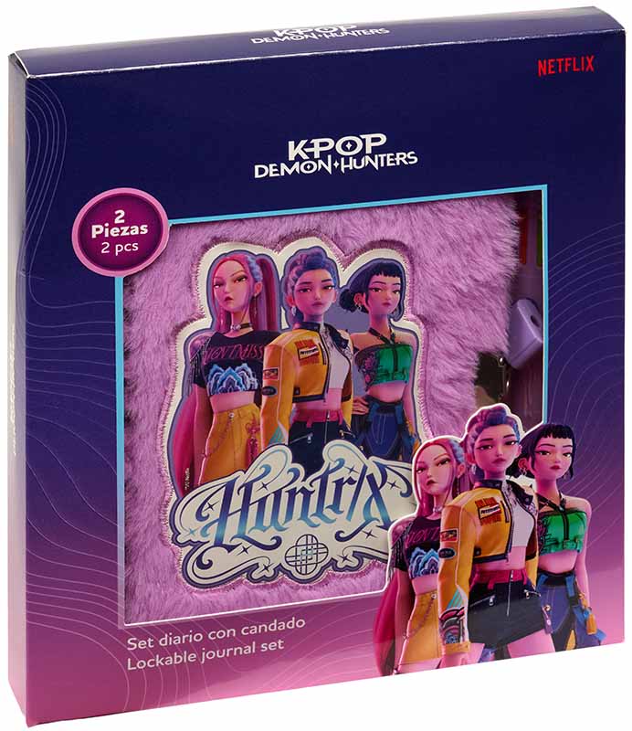 KPop Demon Hunters Dagboek met Slot + Balpen