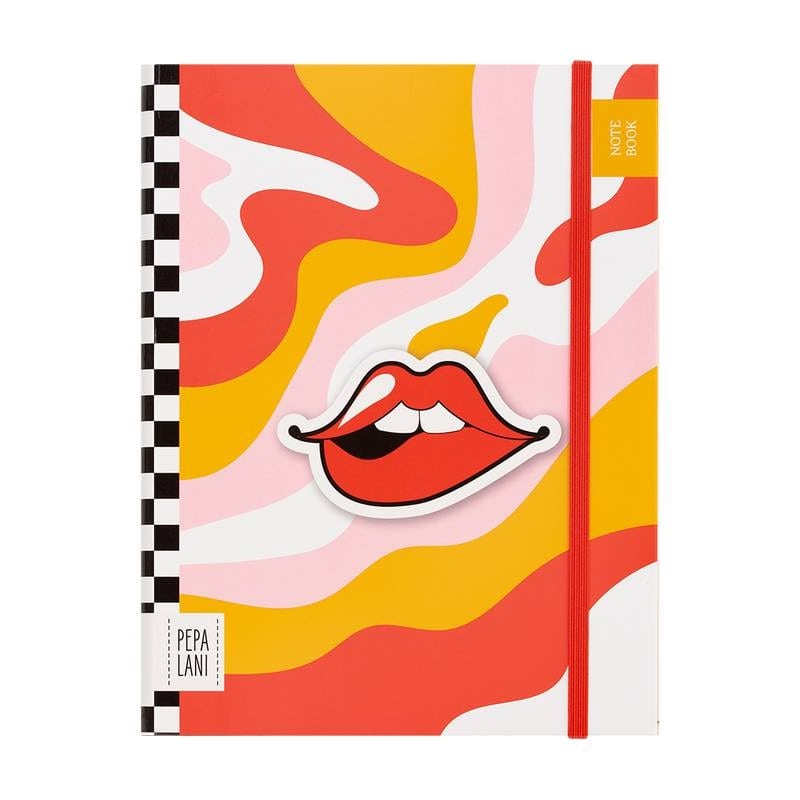 Pepa Lani Notebook A5 Retro Smile - 21.5x16.5 cm - Gelijnd