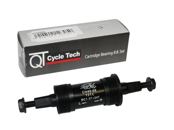 QT Cycletech Bracket Casset 127 mm Vierkante As voor Fietsen met 1 Tandwiel