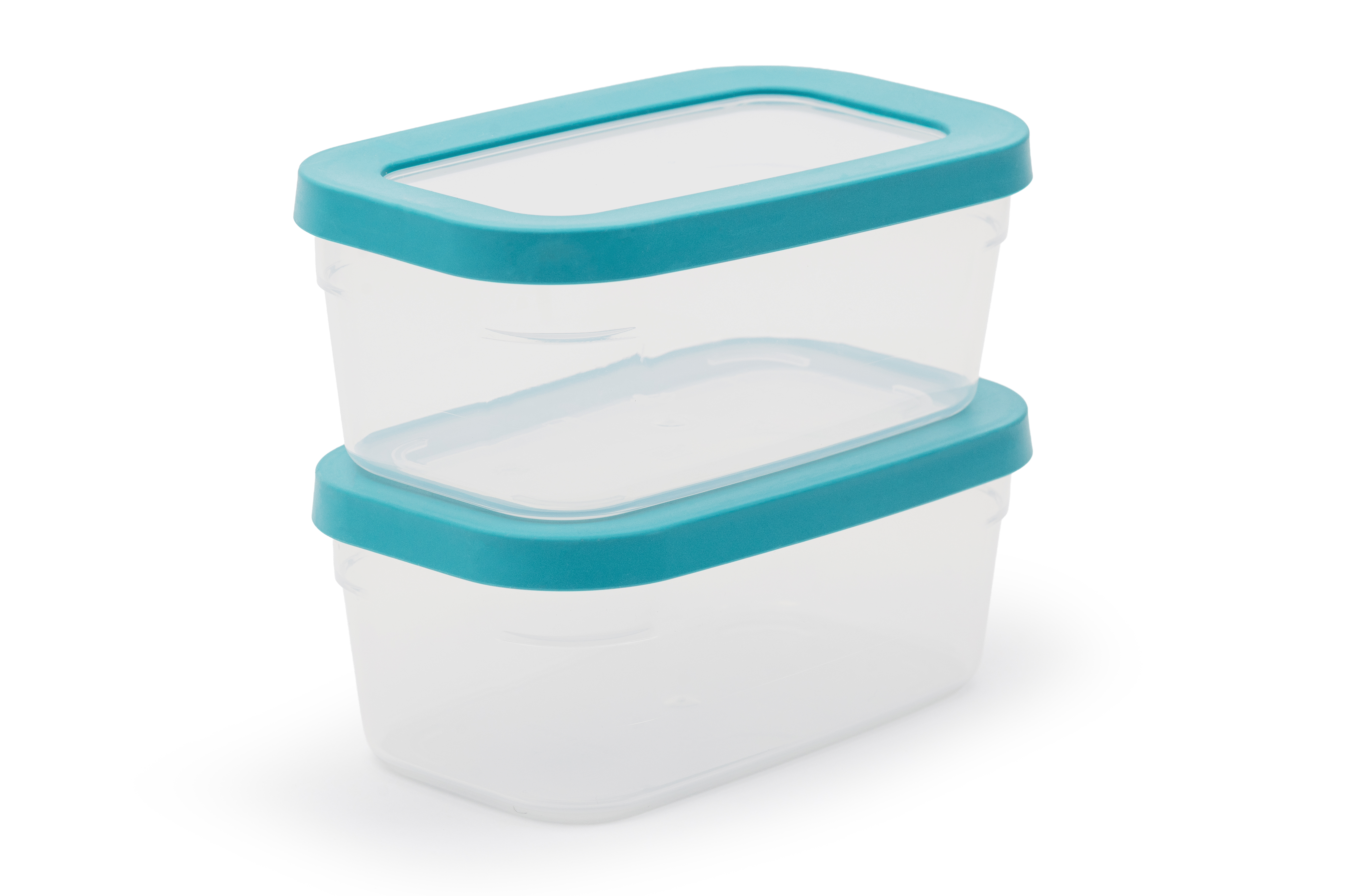 Day To Day Bewaardoos SoftSeal 500ml set 2 stuks - Transp/Reef Green