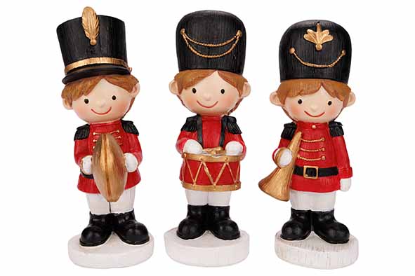 Cosy@Home Notenkraker Rood/Wit 8x6x16 cm - assorti - prijs per stuks