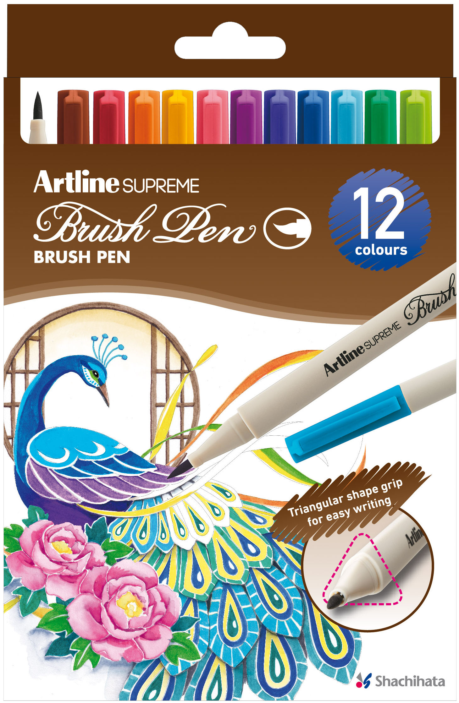 Artline Supreme Brush Pen Set van 12 op Waterbasis