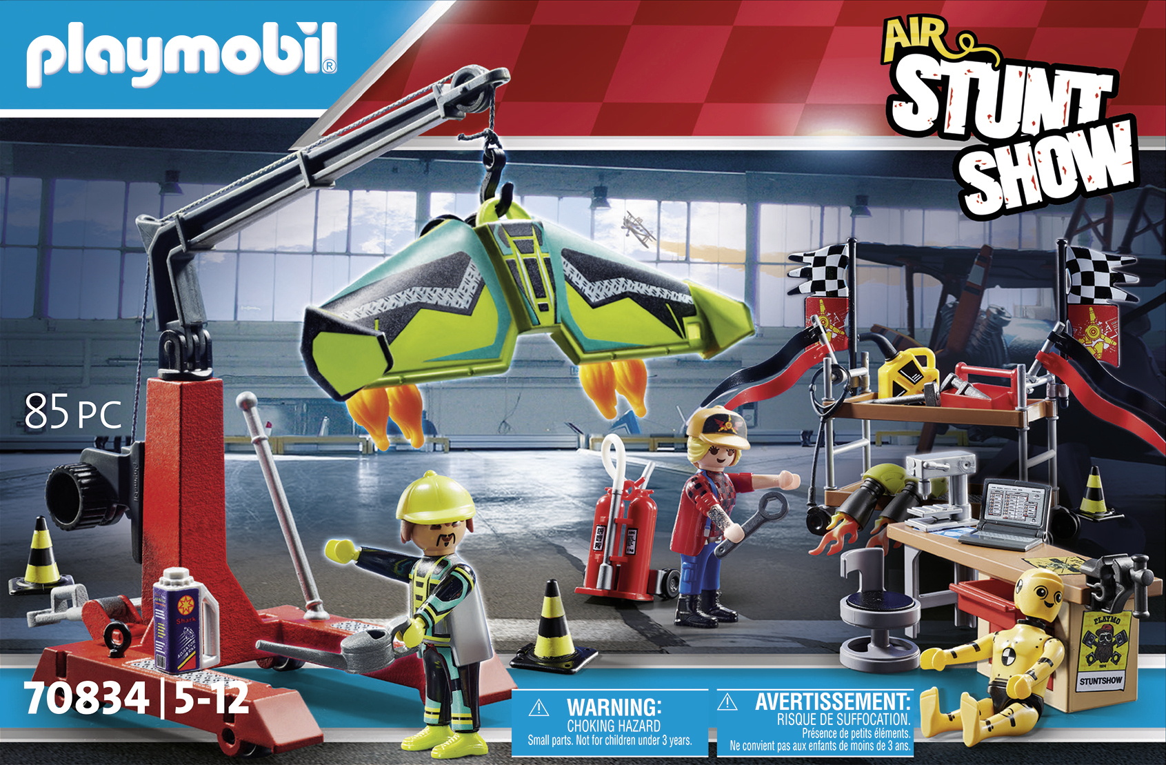 Playmobil Stunt Show 70834 Air Stuntshow servicestation