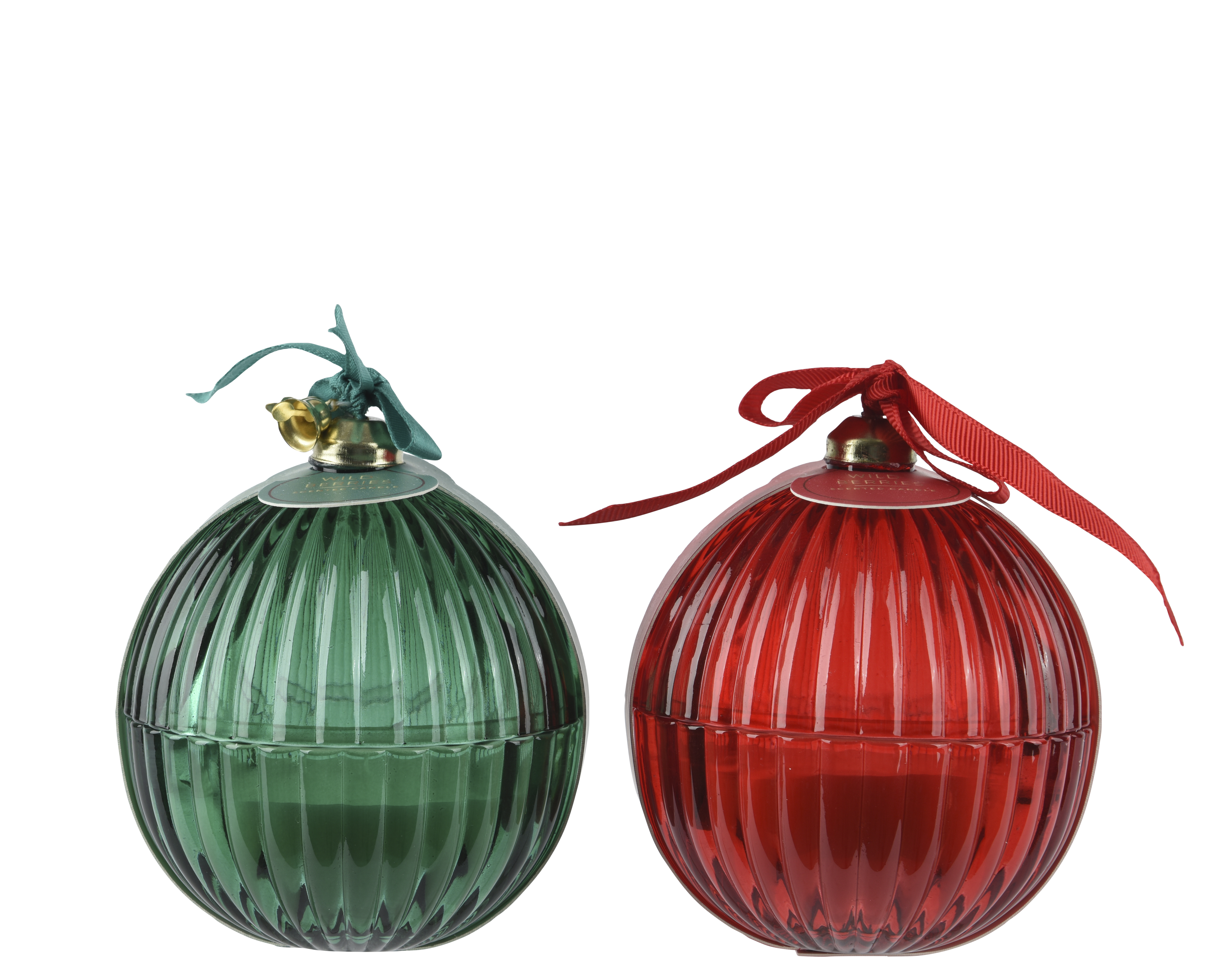 Geurkaars Forest Cabin/Wild Berry 8x9.5 cm - Glas - 6 Branduren - assorti - prijs per stuk