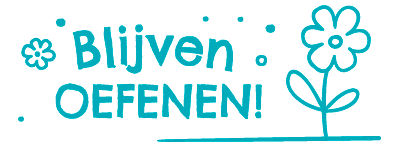 Colop Nio School Stempel Blijven Oefenen Fresh Mint 4x1.5 cm