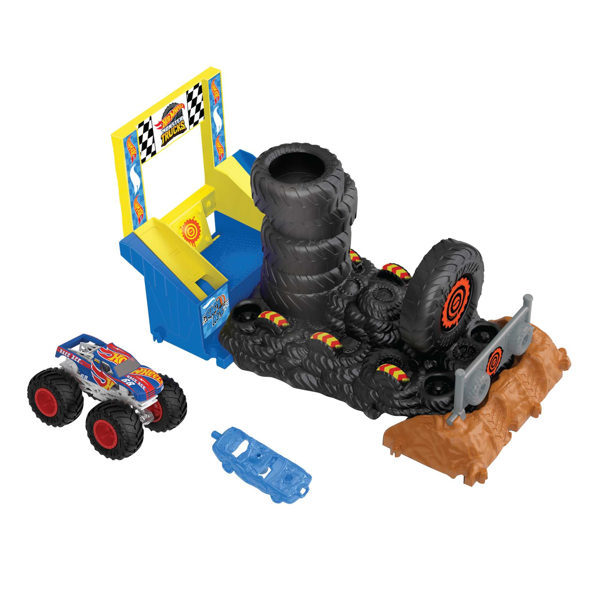 Hot Wheels Monster Trucks Arena Smashers Smash Race Challenge