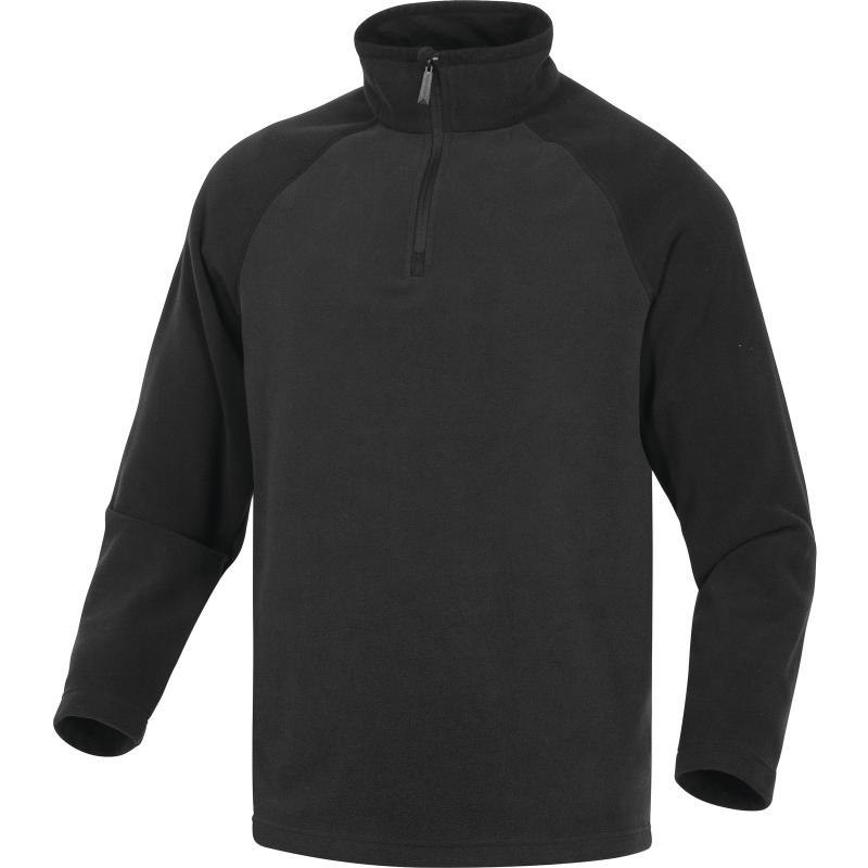 Delta Plus Pull Polarfleece 1/2 zip Grijs-Zwart - small