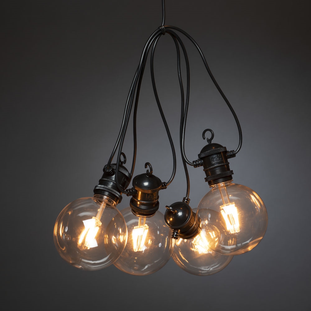 Konstsmide Lichtsnoer Startset Globe 9,15m met 10 Verwisselbare Lampen 15W 46lm 1800K Dimbaar