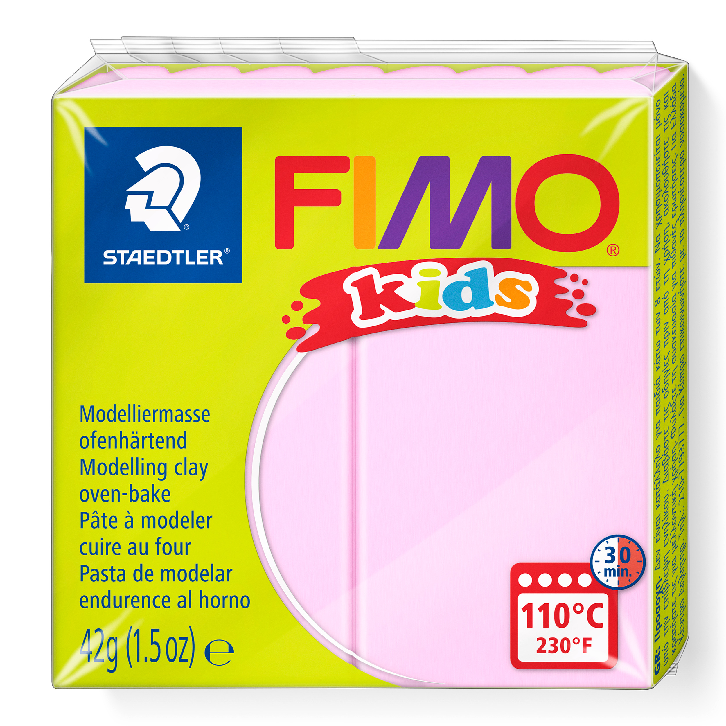 FIMO Kids 8030 Boetseerklei 42gram Lichtrose